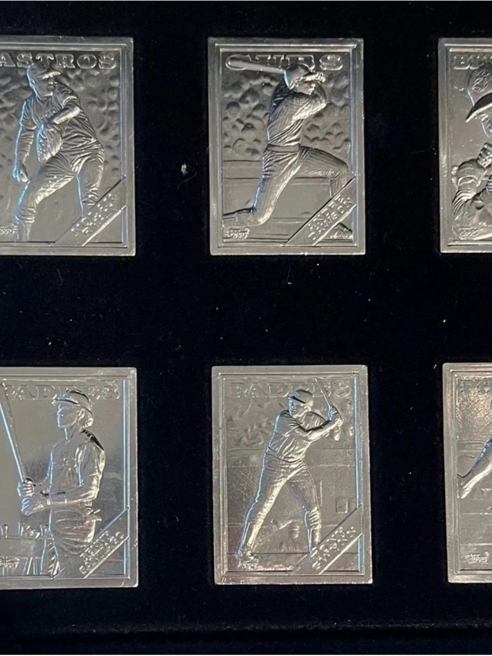 Topps Gallery OF Champions! SILVER playing cards and storage display, Topps COA - Picture 7 of 11